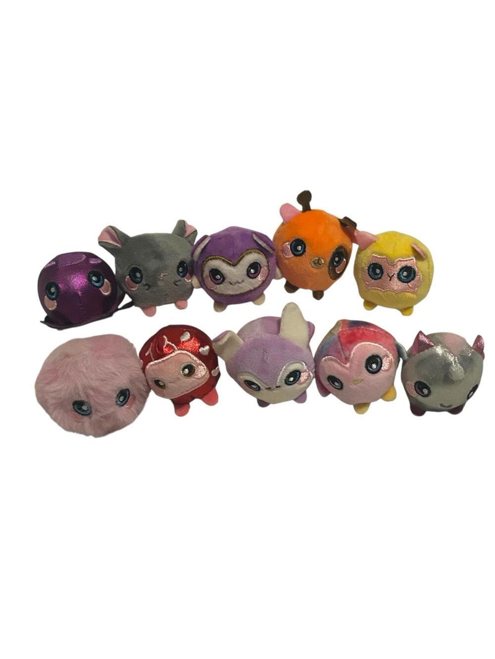 Squeezamals Micro Mini Plush Lot of 10 Animals